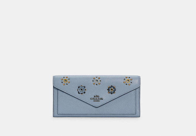 Soft Wallet With Scattered Rivets