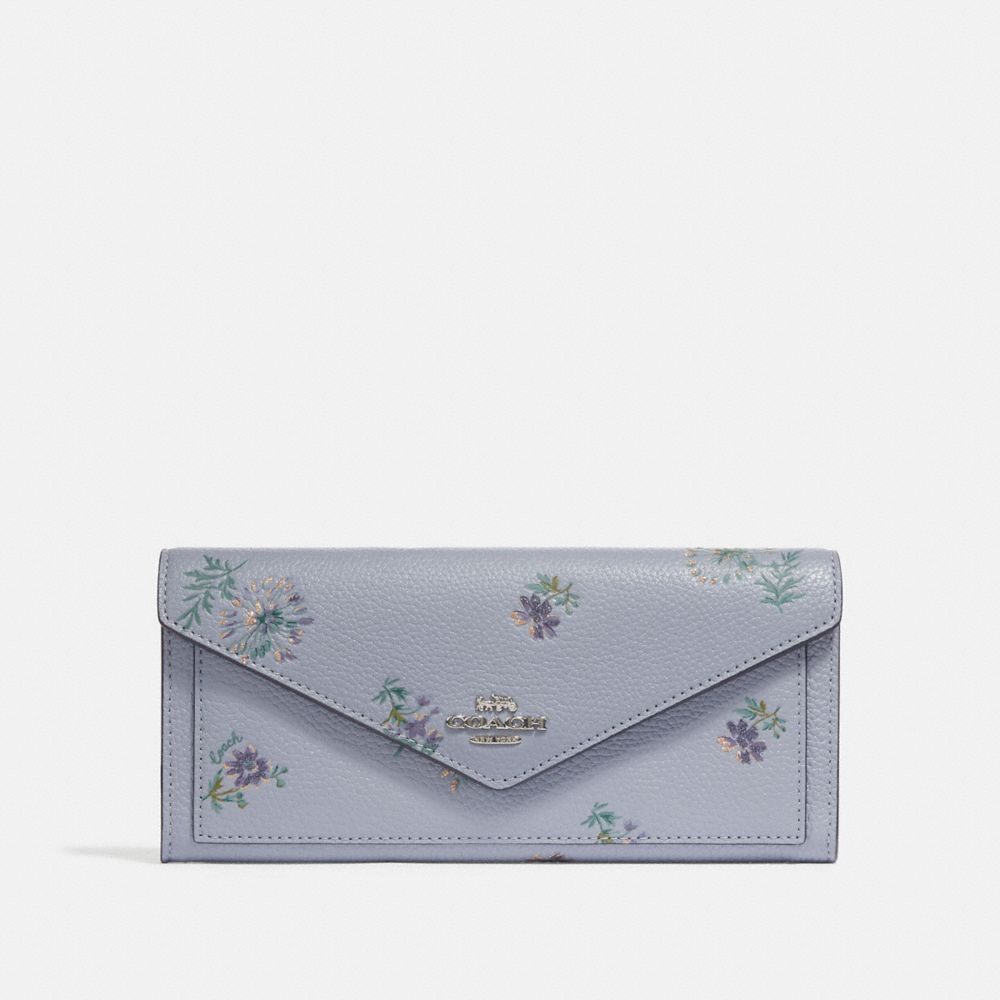 Soft Wallet With Meadow Prairie Print COACH