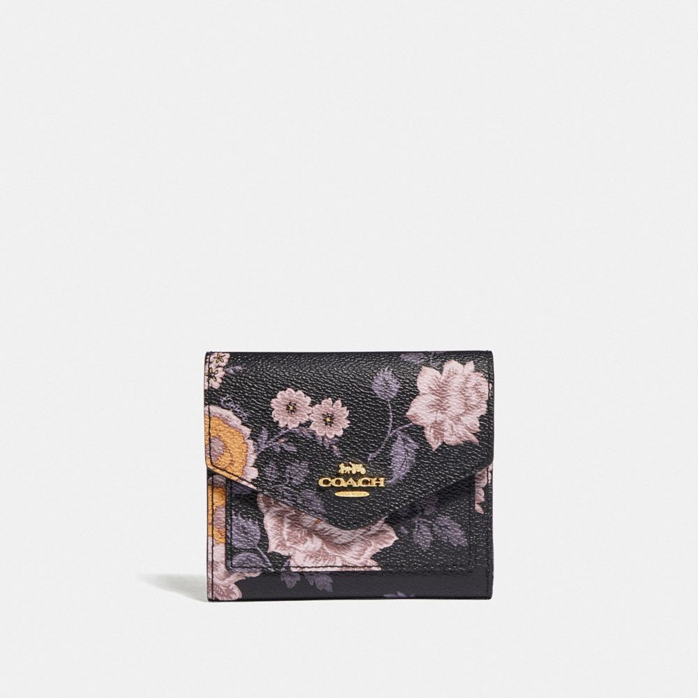 Small Wallet With Garden Rose Print