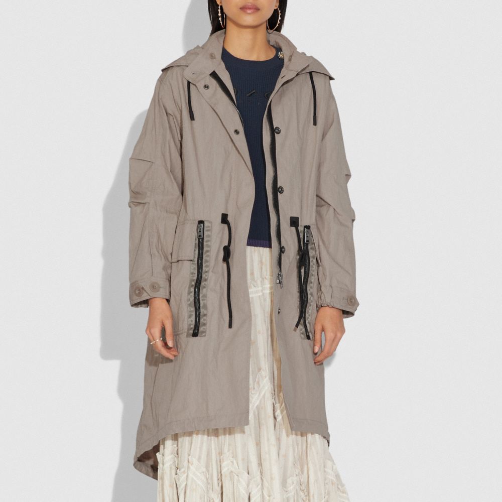 Coach raincoat outlet with hood