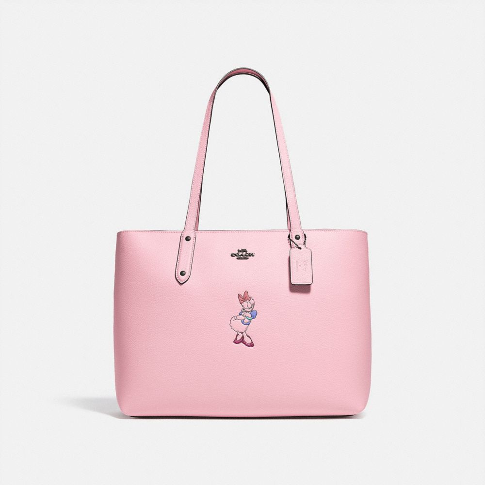 COACH X Disney Leather Top-handle Bag in Pink