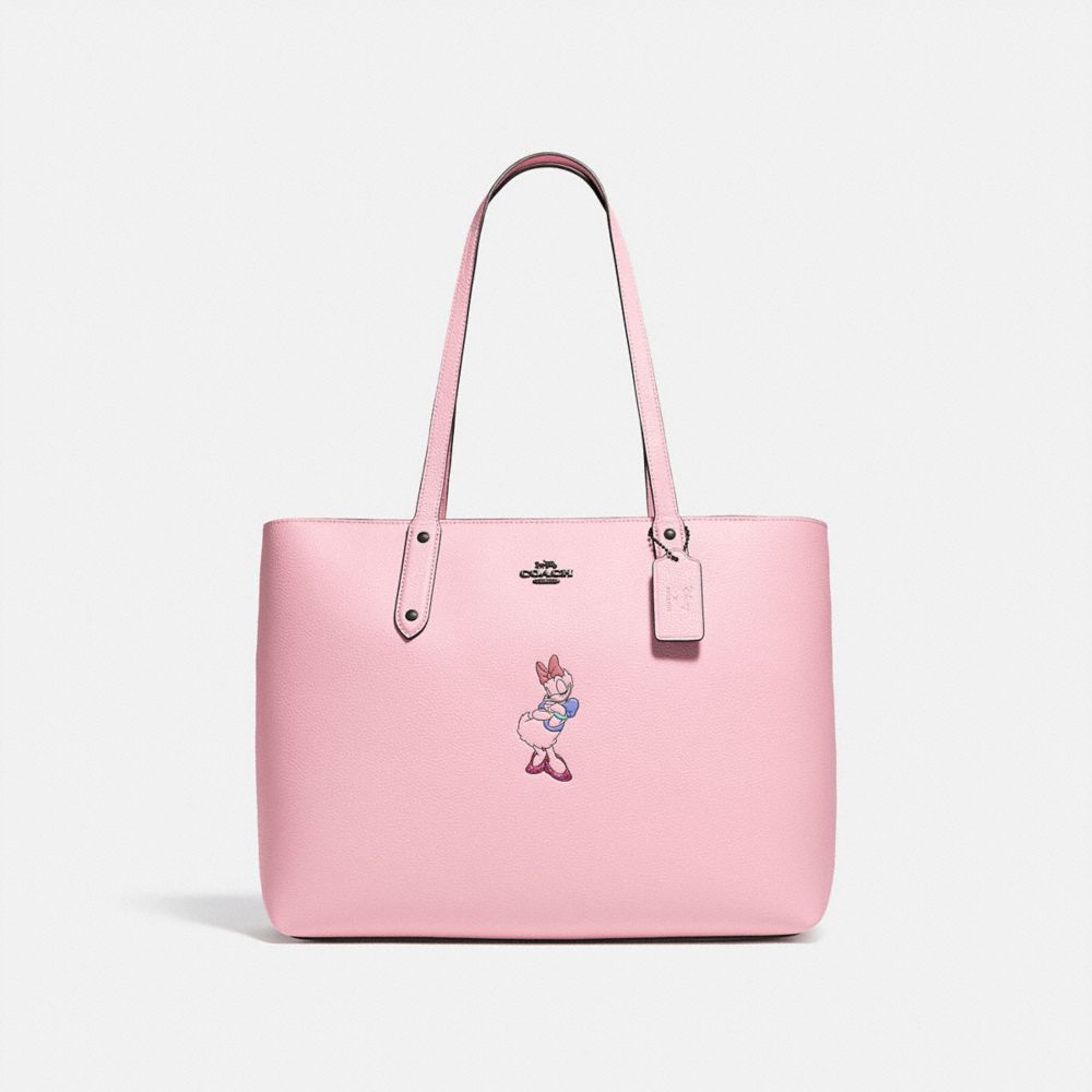 COACH® | Disney X Coach Central Tote With Zip With Daisy Duck Motif