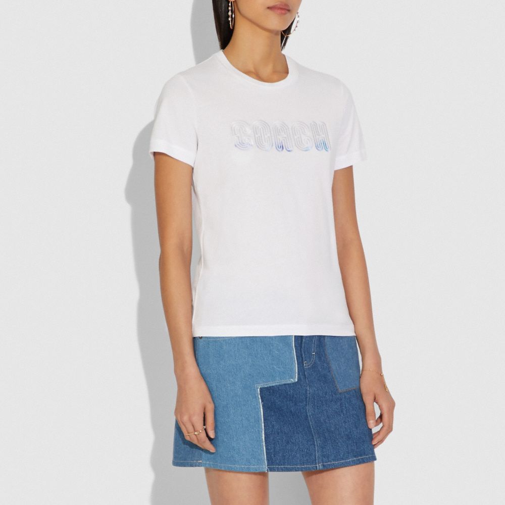 Embroidered Shrunken T Shirt