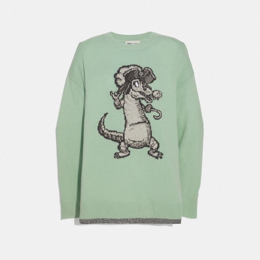 COACH COACH Disney X Coach Crocodile Oversized Intarsia Sweater