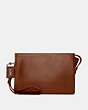 COACH®,ROGUE POUCH,Leather,Dark Sienna,Front View