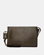 COACH®,ROGUE POUCH,Leather,MOSS,Front View