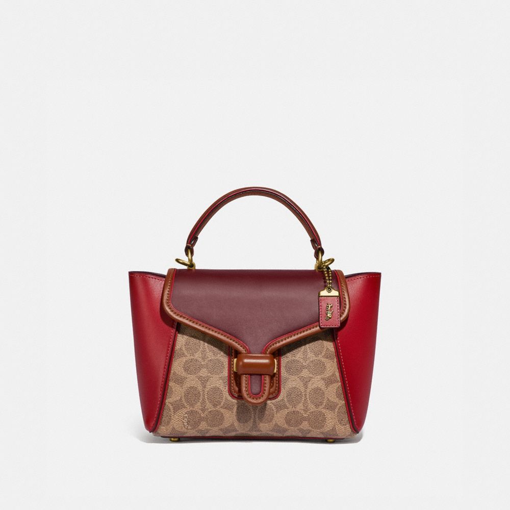 Coach courier discount carryall in colorblock