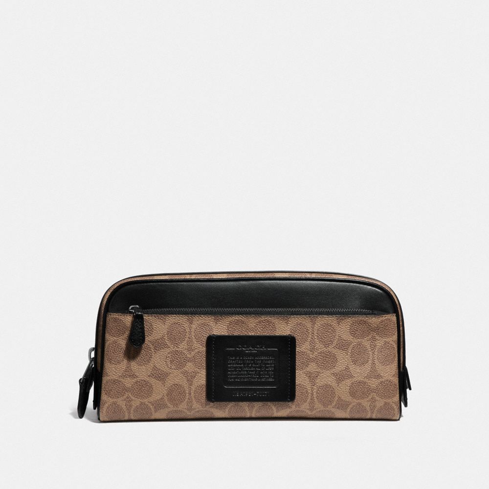 COACH Double Zip Dopp Kit In Signature Canvas