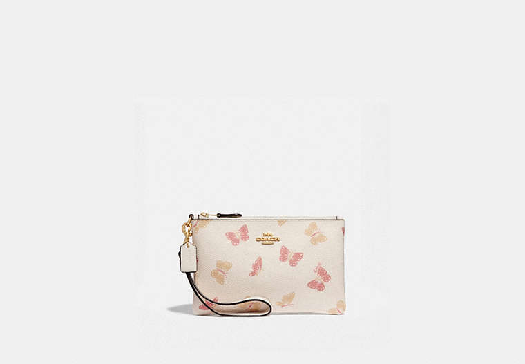Small Wristlet With Butterfly Print