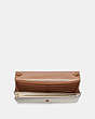 COACH®,HAYDEN FOLDOVER CROSSBODY CLUTCH WITH BUTTERFLY PRINT,Coated Canvas,Mini,Gold/Chalk,Inside View,Top View