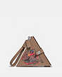 COACH®,COACH X JEAN-MICHEL BASQUIAT TRIANGLE BAG 24,Smooth Leather,Small,0I/Elm,Front View