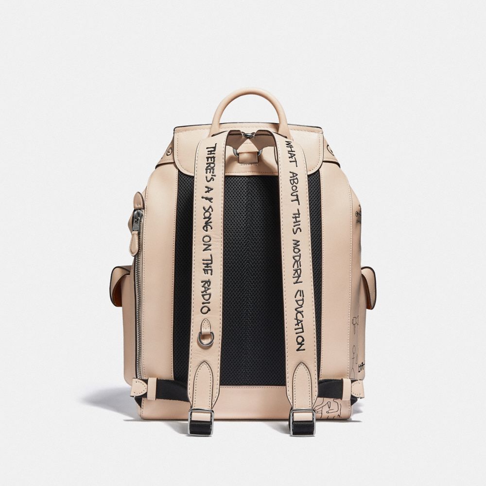 COACH®,Coach X Jean Michel Basquiat Wells Backpack,,Back View