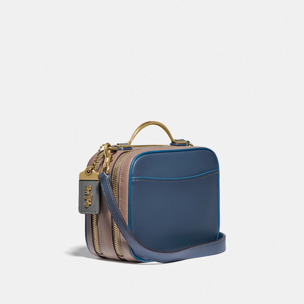 Riley lunchbox outlet bag in colorblock