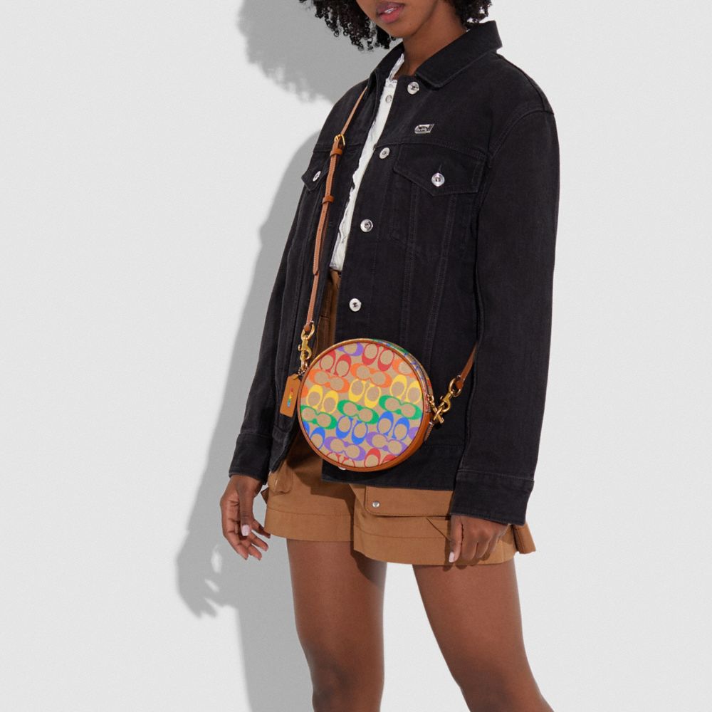 Coach rainbow circle online bag