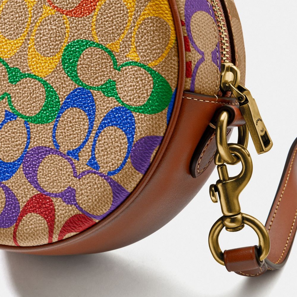 Coach rainbow circle bag new arrivals