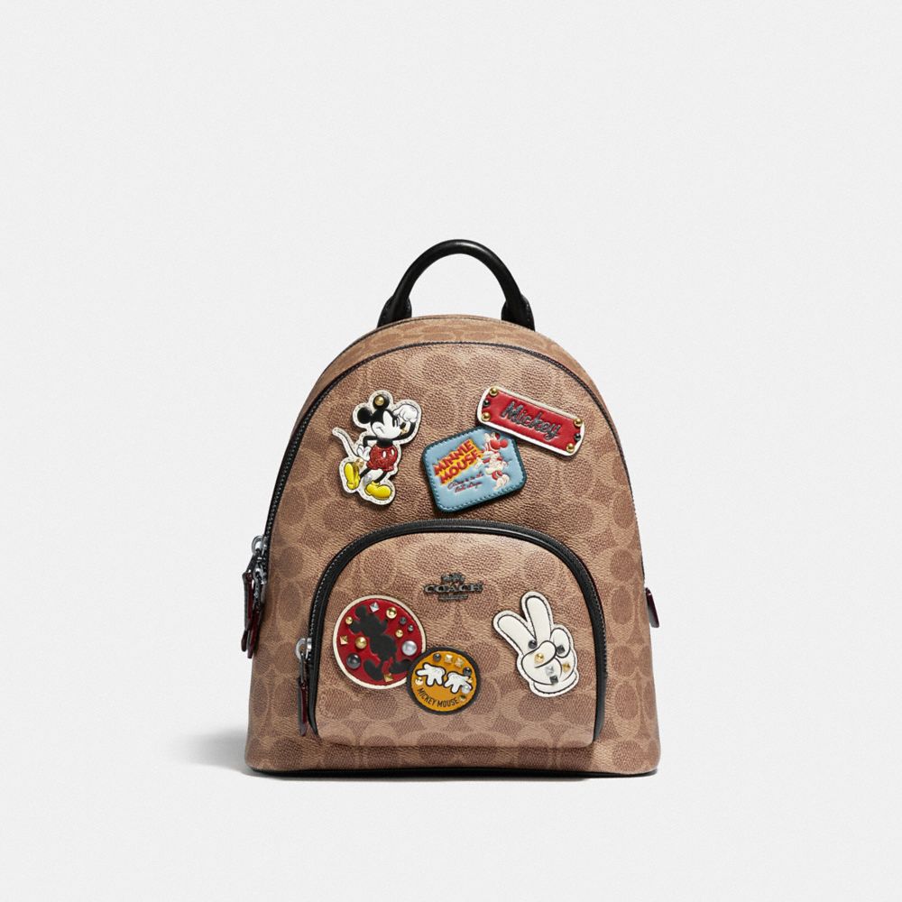 COACH Disney X Coach Carrie Backpack 23 In Signature Canvas With Patches