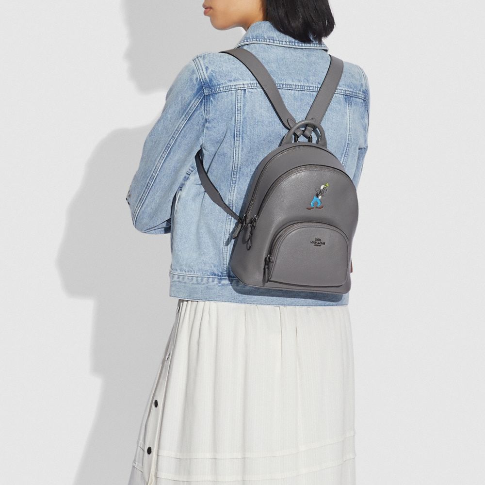 Disney X Coach Carrie Backpack 23 With Goofy Motif