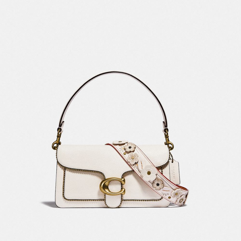 COACH®,Tabby Shoulder Bag 26 With Beadchain,,Angle View