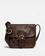 COACH®,VINTAGE BEDFORD FLAP BAG,Smooth Leather,Small,Brass/Mahogany,Front View