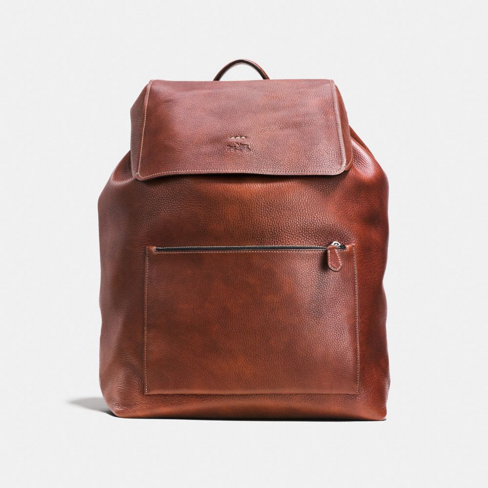 COACH COACH Large Manhattan Backpack In Pebble Leather