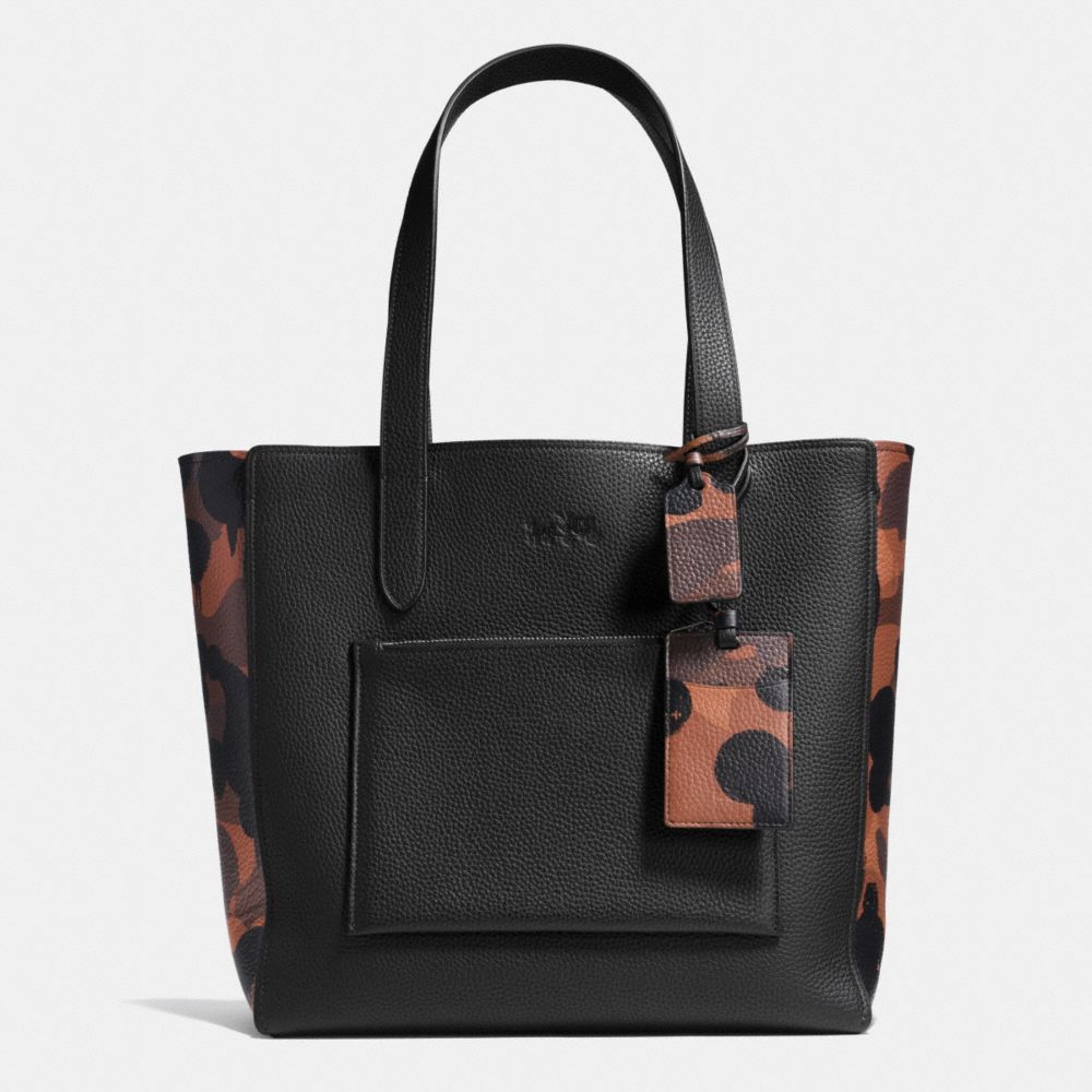 Manhattan Tote In Wild Beast Print Mixed Materials