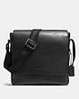 COACH®,METROPOLITAN MAP BAG,Leather,Medium,Gunmetal/Black,Front View