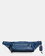 COACH®,RIP AND REPAIR SMALL HIP BAG IN PEBBLE LEATHER,Leather,Medium,MARINE,Front View