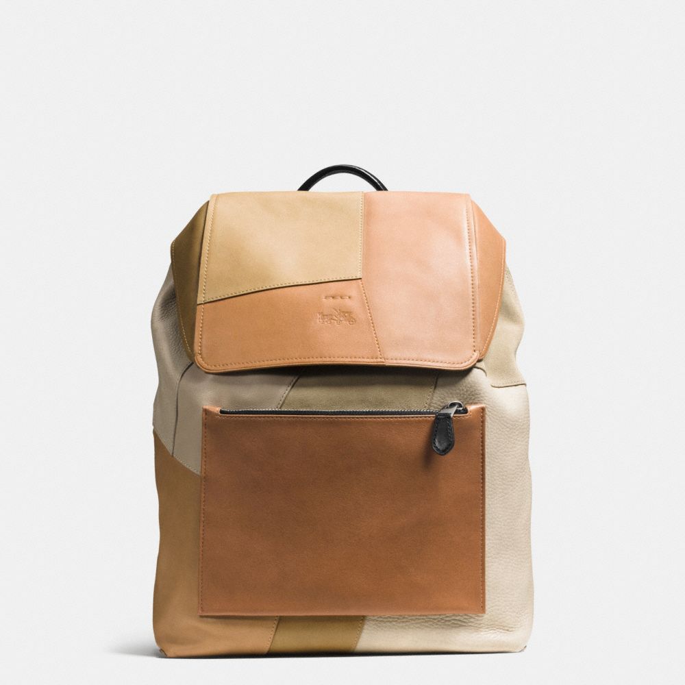 Small Rucksack In Patchwork Leather