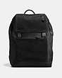 COACH®,MANHATTAN BACKPACK IN PATCHWORK LEATHER,Leather,Large,Black,Front View