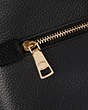 COACH®,CHARLIE POUCH,Pebbled Leather,Small,Gold/Black,Closer View