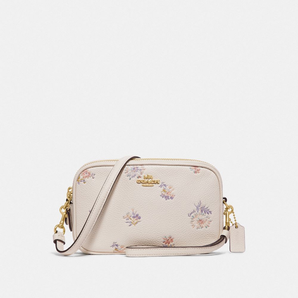 Sadie Crossbody Clutch With Meadow Prairie Print COACH