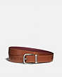 COACH®,HARNESS BUCKLE REVERSIBLE BELT, 25MM,Leather,NI/1941 Saddle Wine,Front View