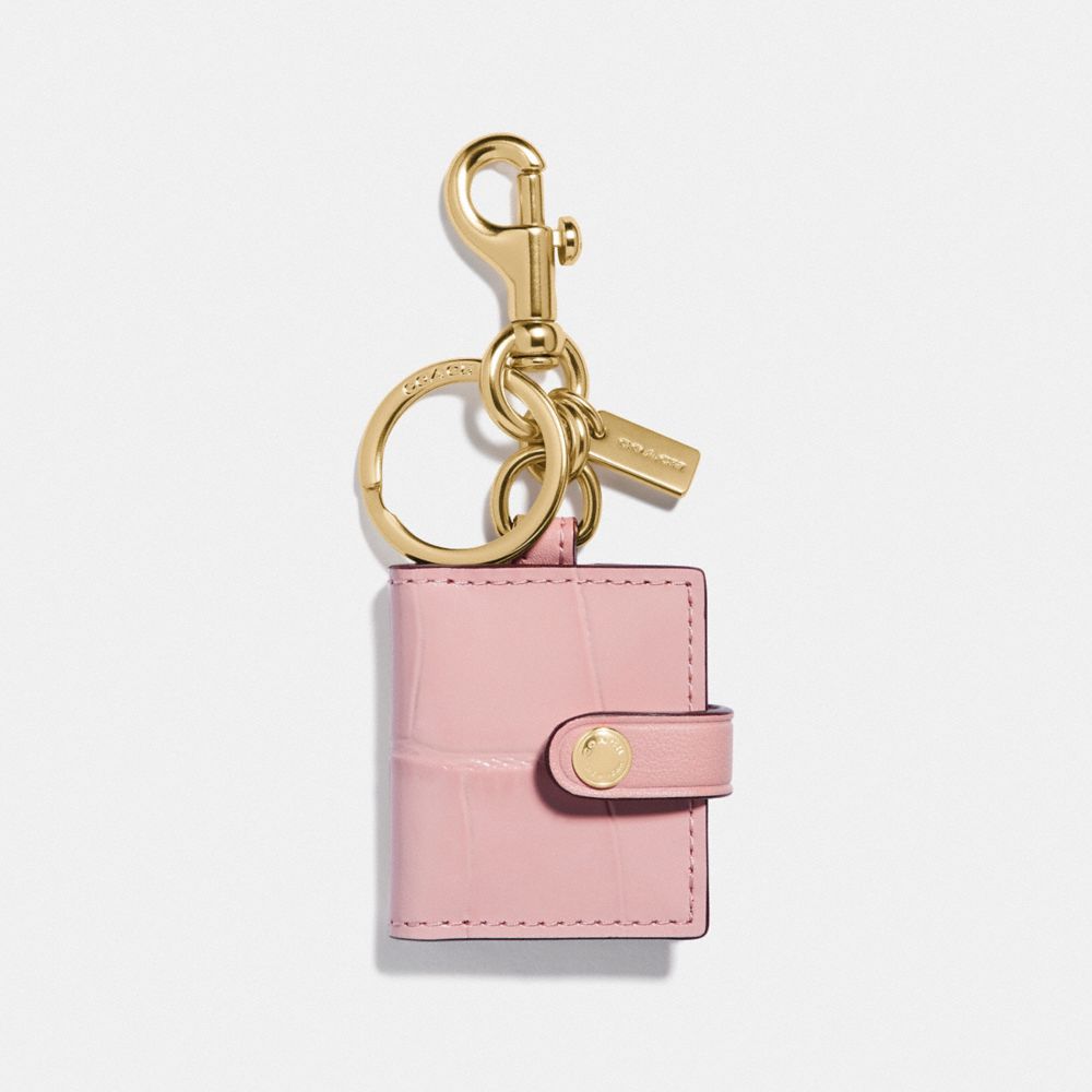 COACH®  Picture Frame Bag Charm In Signature Canvas