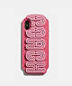 COACH®,IPHONE X/XS CASE,silicon,MULTICOLOR/DARK PINK,Front View