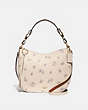 COACH®,SUTTON HOBO WITH MEADOW PRAIRIE PRINT,Leather,Gold/Chalk,Front View