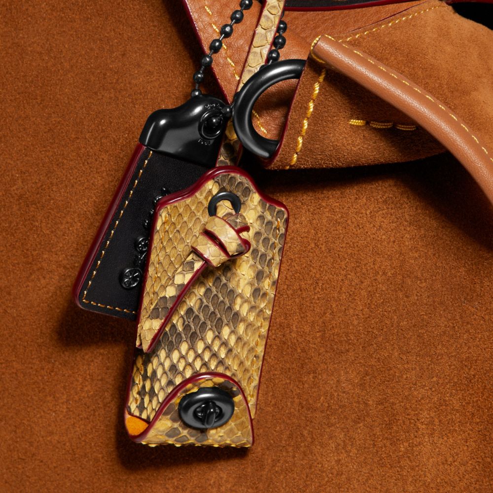 COACH®,Rogue 36 In Colorblock With Snakeskin Detail,,Closer View