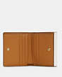 COACH®,GEORGIE SMALL WALLET IN SIGNATURE CANVAS,pvc,Gold/Chalk/Chalk,Inside View,Top View