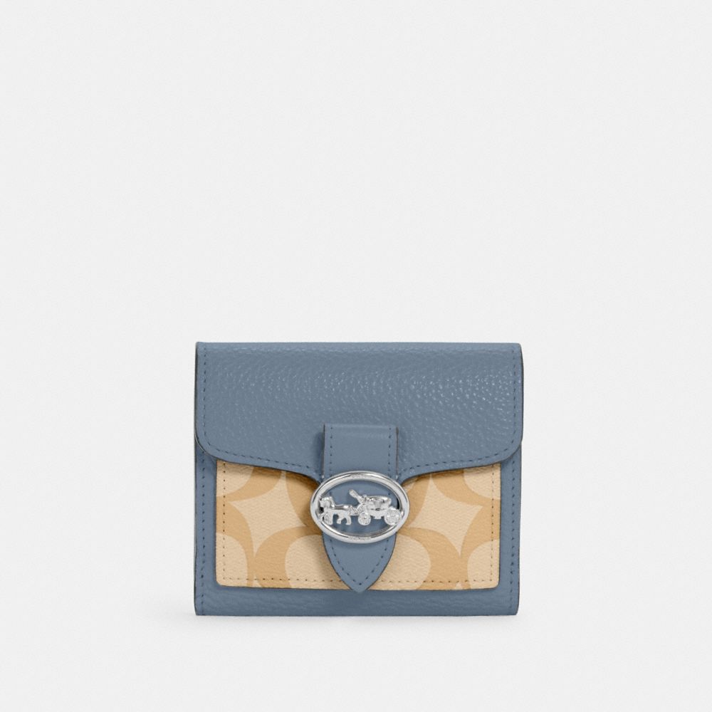 COACH® Outlet | Georgie Small Wallet In Signature Canvas