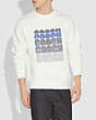COACH®,COACH EMBROIDERED SWEATSHIRT,n/a,White,Scale View