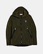 COACH®,FULL ZIP WINDBREAKER,Polyester,SPRUCE,Front View