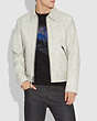 COACH®,WESTERN LEATHER JACKET,Leather,Dirty White,Scale View