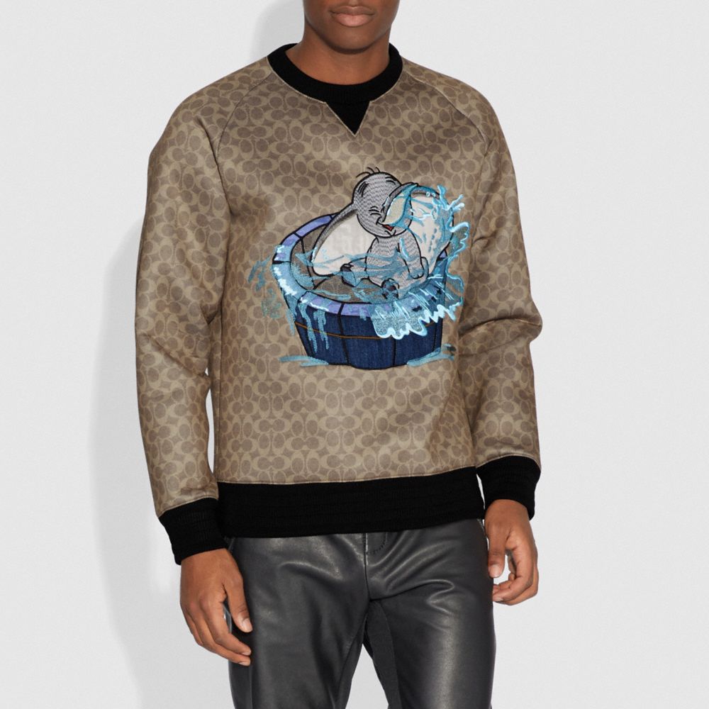 Disney X Coach Signature Sweatshirt With Dumbo | COACH®