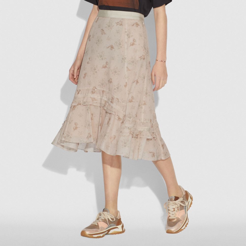 Disney X Coach Long Tiered Skirt