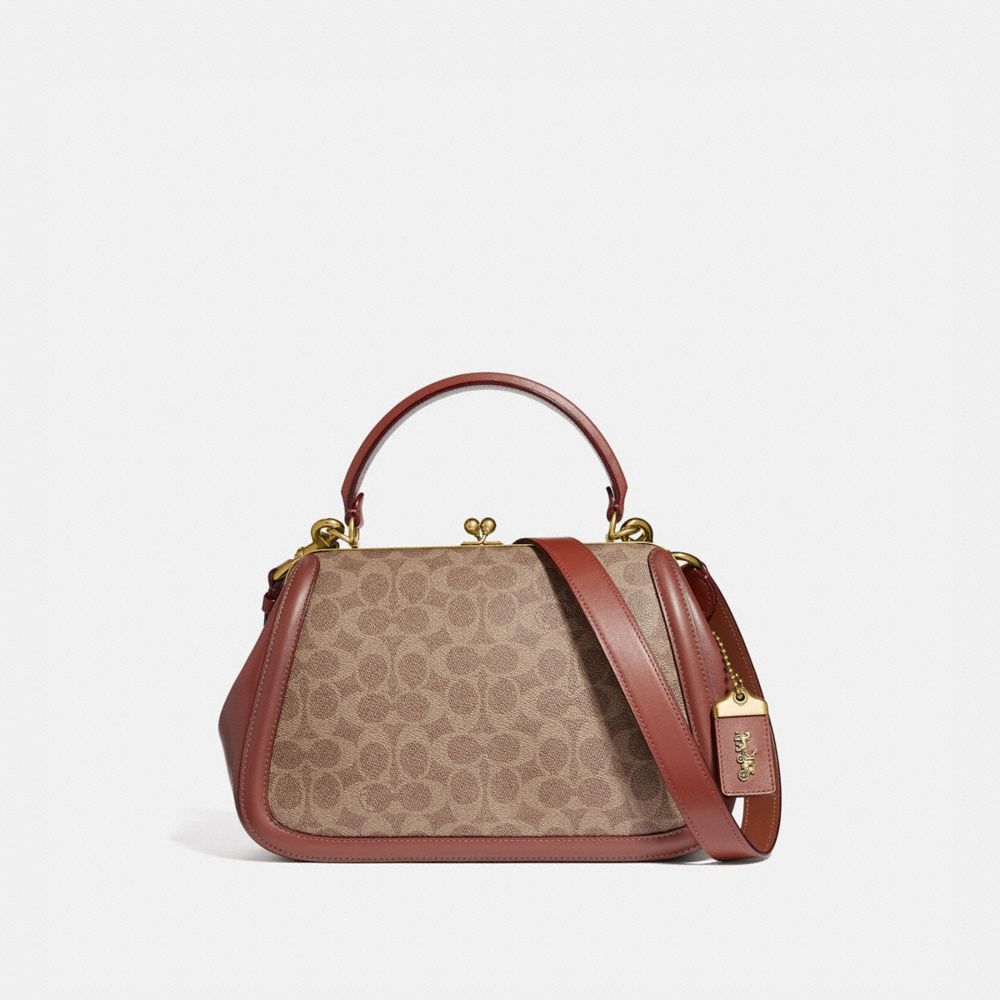 Coach frame deals bag oxblood