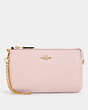 COACH®,LARGE WRISTLET,Gold/Blossom,Front View