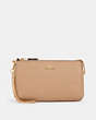 COACH®,LARGE WRISTLET,Gold/Taupe,Front View