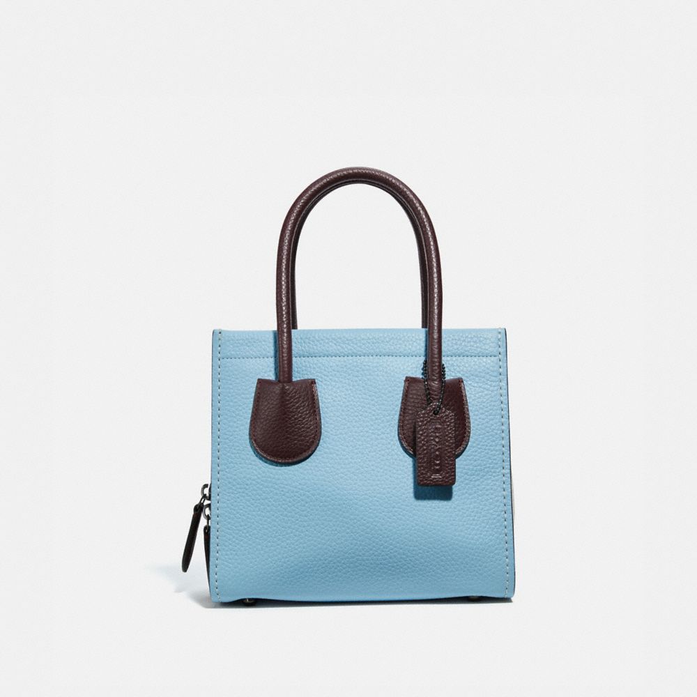 COACH®,CASHIN CARRY TOTE 22 IN COLORBLOCK,Leather,Medium,Pewter/Waterfall Multi,Front View