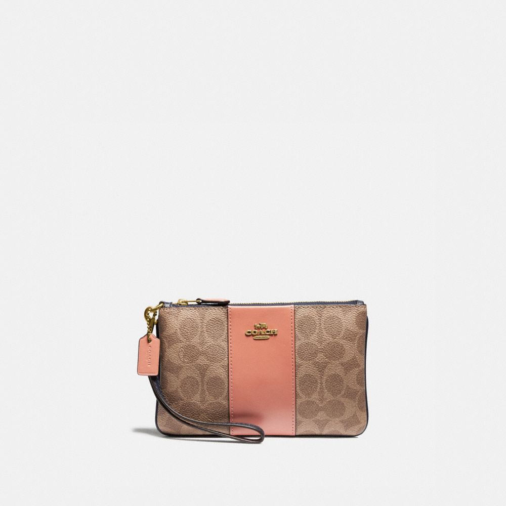 COACH®: Small Wristlet In Signature Canvas