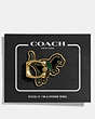 COACH®,REXY PHONE GRIP,Metal,Gold/Multi,Angle View