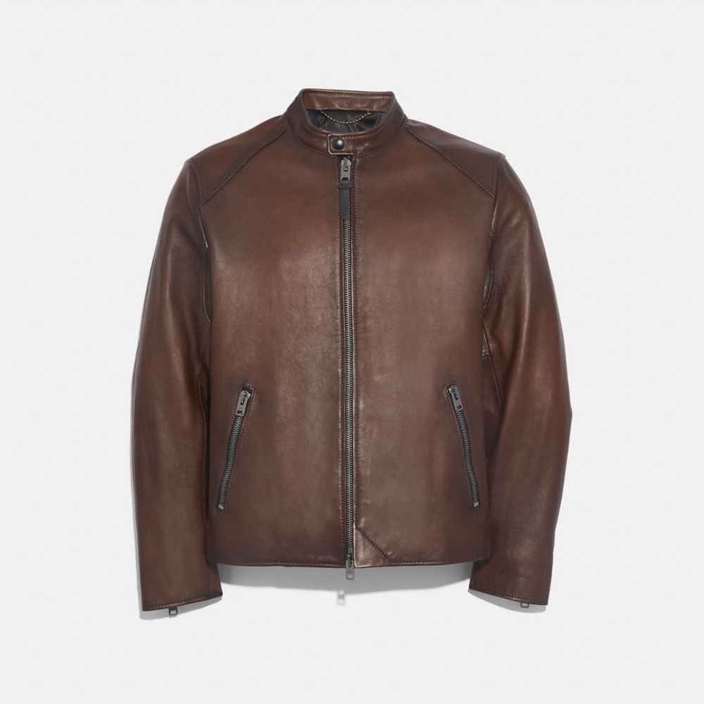 COACH Leather Racer Jacket